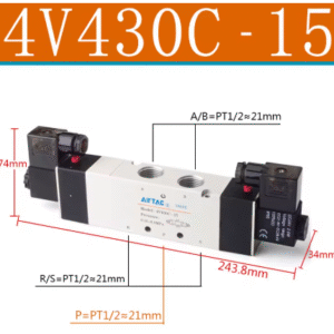VALVULA SOLENOIDE 5/3 4V 430C-15