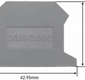 Tapa Final Para Borne 1.5 mm y 2.5 mm