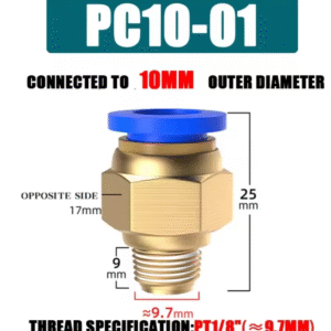 CONECTOR RECTO  1/8X10MM