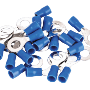 Terminal de Ojo aislado RV2-5S Ø 3/16" (5mm) – 16-14 AWG (1.5-2.5mm²) Azul (100 und)